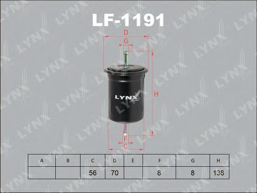 LF-1191 LYNXAUTO Fuel filter