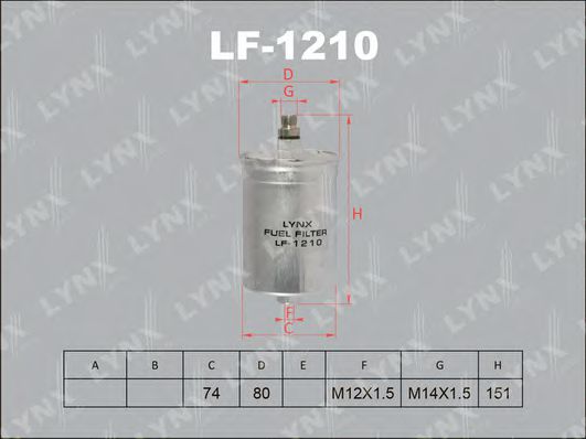 LF-1210 LYNXAUTO Fuel filter