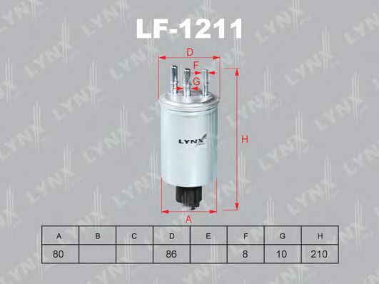 LF-1211 LYNXAUTO Fuel filter