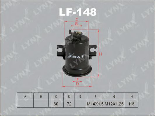 LF-148 LYNXAUTO Fuel filter