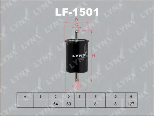 LF-1501 LYNXAUTO Fuel Supply System Fuel filter