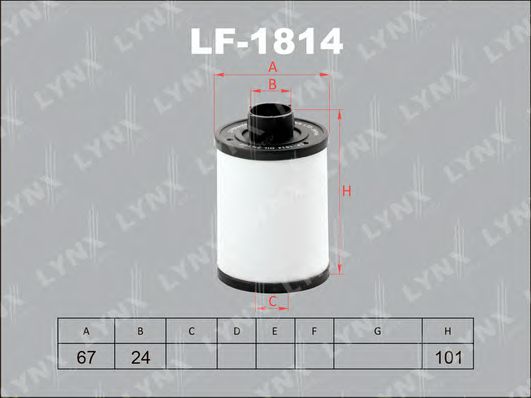 LF-1814 LYNXAUTO Топливный фильтр