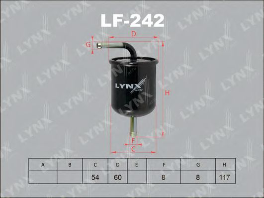 LF-242 LYNXAUTO Fuel filter