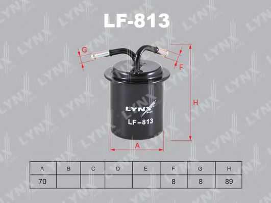 LF-813 LYNXAUTO Топливный фильтр