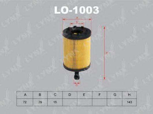 LO-1003 LYNXAUTO Lubrication Oil Filter