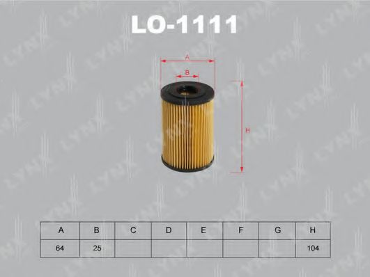 LO-1111 LYNXAUTO Oil Filter