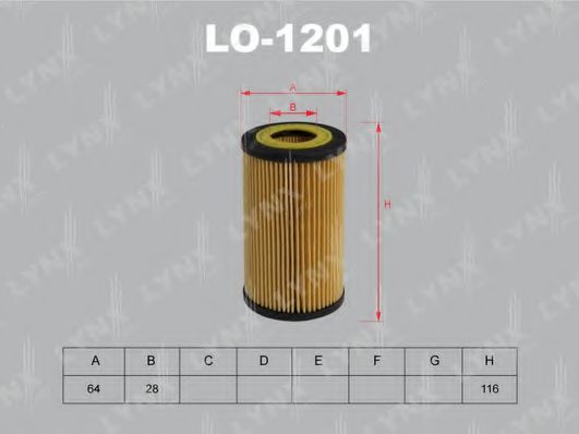 LO-1201 LYNXAUTO Oil Filter