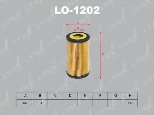 LO-1202 LYNXAUTO Oil Filter
