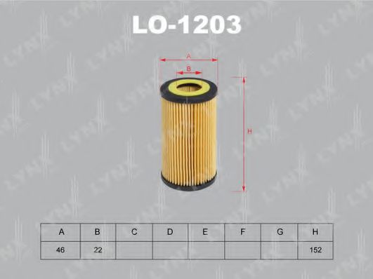 LO-1203 LYNXAUTO Lubrication Oil Filter