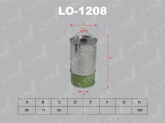 LO-1208 LYNXAUTO Oil Filter