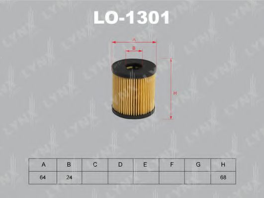LO-1301 LYNXAUTO Oil Filter