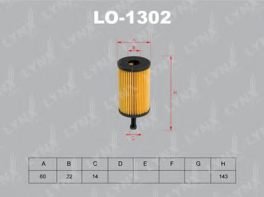 LO-1302 LYNXAUTO Lubrication Oil Filter