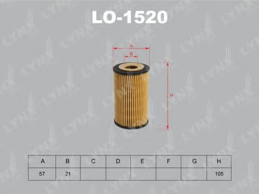 LO-1520 LYNXAUTO Oil Filter
