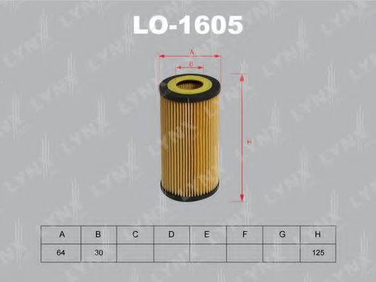 LO-1605 LYNXAUTO Lubrication Oil Filter
