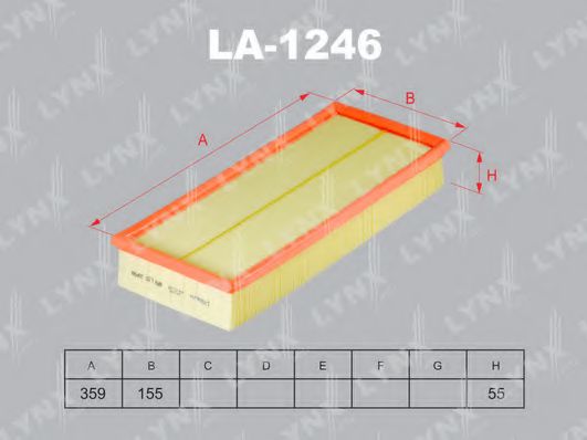 LA-1246 LYNXAUTO Air Filter