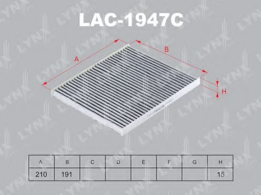 LAC-1947C LYNXAUTO Filter, interior air