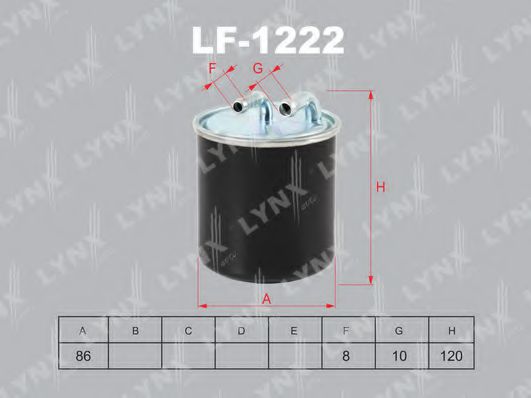 LF-1222 LYNXAUTO Fuel Supply System Fuel filter