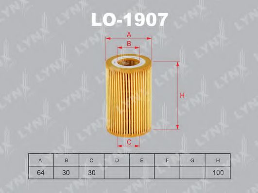 LO-1907 LYNXAUTO Lubrication Oil Filter
