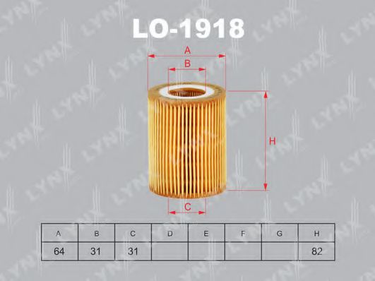 LO-1918 LYNXAUTO Lubrication Oil Filter