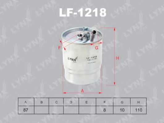 LF-1218 LYNXAUTO Fuel Supply System Fuel filter