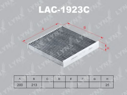 LAC-1923C LYNXAUTO Filter, interior air