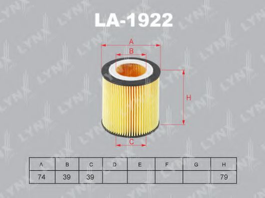 LO-1922 LYNXAUTO Oil Filter