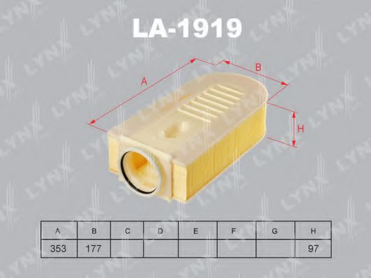 LA-1919 LYNXAUTO Air Filter