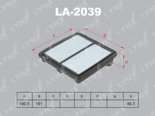 LA-2039 LYNXAUTO Air Filter