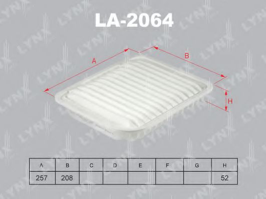 LA-2064 LYNXAUTO Air Supply Air Filter