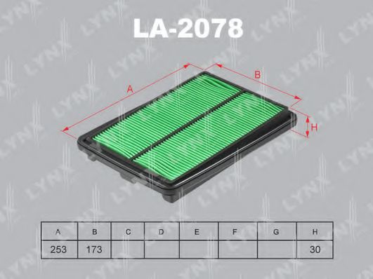 LA-2078 LYNXAUTO Luftfilter