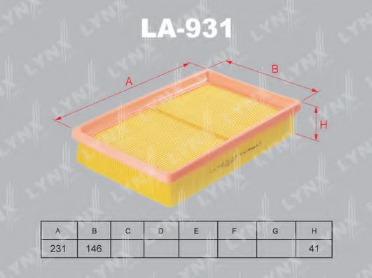 LA-931 LYNXAUTO Filter, Innenraumluft