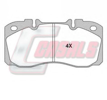 BKM1126 CASALS Brake Pad Set, disc brake