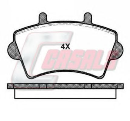 BKM1452 CASALS Brake Pad Set, disc brake
