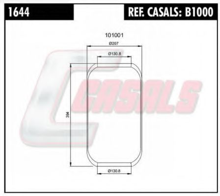 B1000 CASALS Cylinder Head Bolt Kit, cylinder head