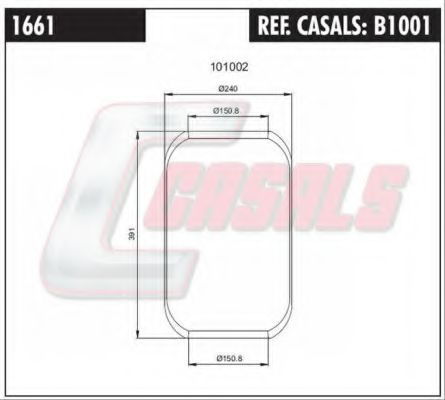 B1001 CASALS Cylinder Head Bolt Kit, cylinder head
