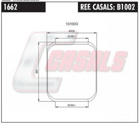 B1002 CASALS Cylinder Head Bolt Kit, cylinder head