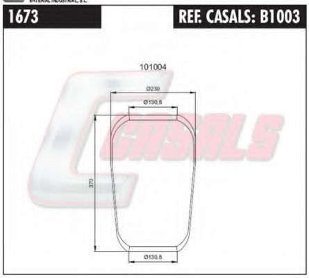 B1003 CASALS Bolt Kit, cylinder head