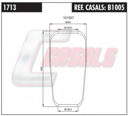 B1005 CASALS Cylinder Head Bolt Kit, cylinder head