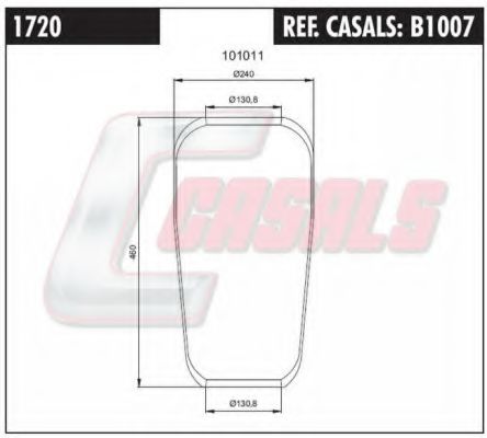 B1007 CASALS Cylinder Head Bolt Kit, cylinder head