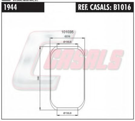 B1016 CASALS Bolt Kit, cylinder head
