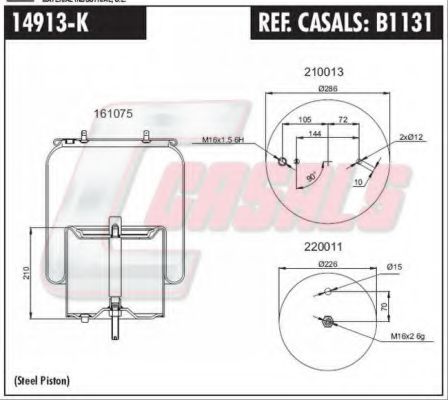 B1131 CASALS Boot, air suspension