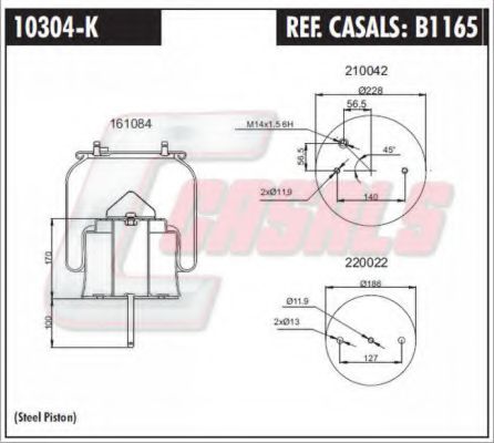 B1165 CASALS Brake System Brake Master Cylinder