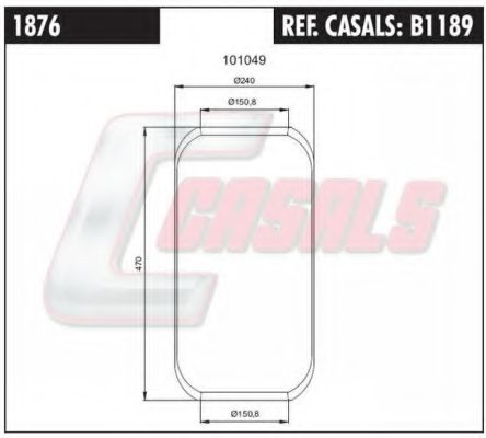 B1189 CASALS Boot, air suspension