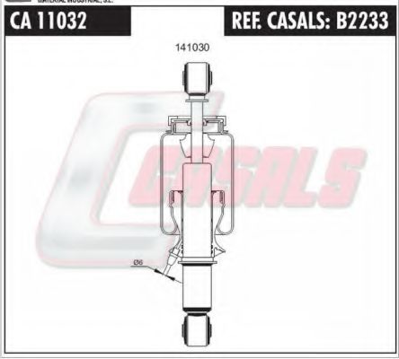 B2233 CASALS Shock Absorber, cab suspension