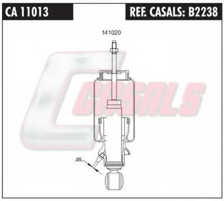 B2238 CASALS Cylinder Head Bolt Kit, cylinder head