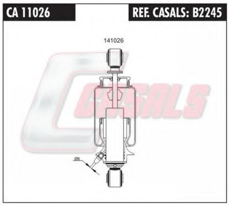 B2245 CASALS Cylinder Head Bolt Kit, cylinder head