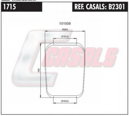 B2301 CASALS Compressed-air System Boot, air suspension