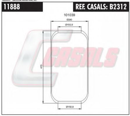 B2312 CASALS Compressed-air System Boot, air suspension