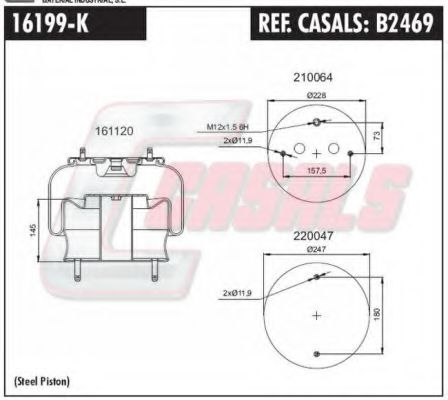 B2469 CASALS Compressed-air System Boot, air suspension