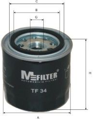 TF 34 MFILTER Lubrication Oil Filter